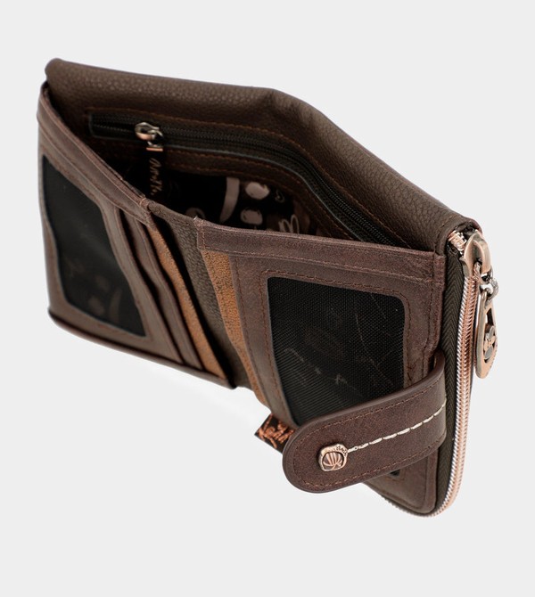 Anekke Nature Shodō Small Brown Rfid Pénztárca | LXKD12307