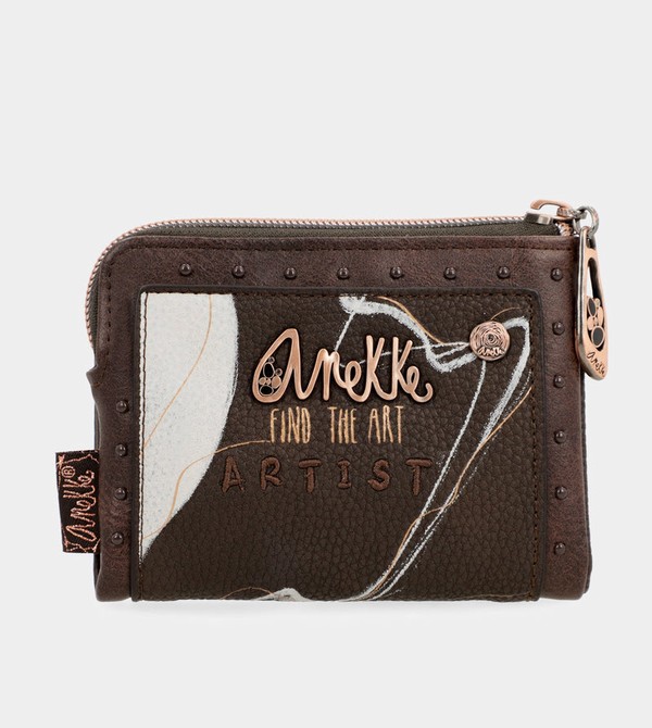 Anekke Nature Shodō Small Brown Rfid Pénztárca | LXKD12307