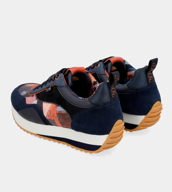 Anekke Navy Blue Palette Patterned Sports Cipő | DNYV52104