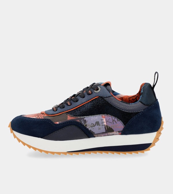 Anekke Navy Blue Palette Patterned Sports Cipő | DNYV52104