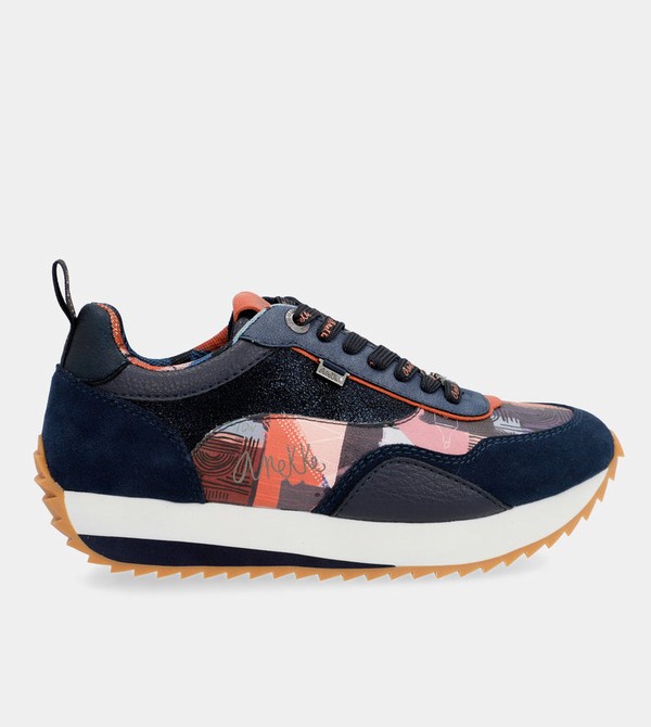 Anekke Navy Blue Palette Patterned Sports Cipő | DNYV52104
