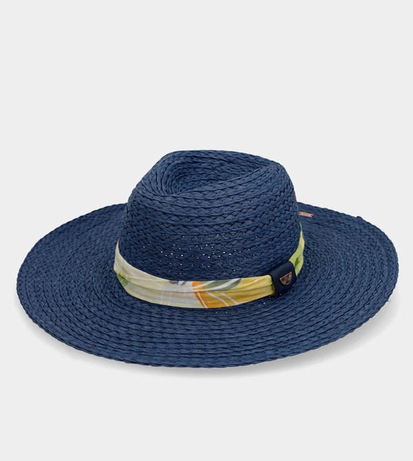 Anekke Navy Blue Raffia Kalap | OEQS83947