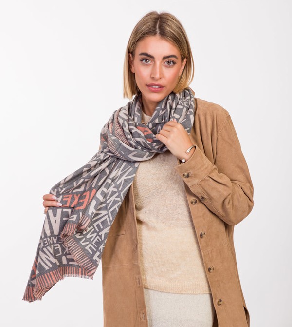 Anekke Pashmina Logo Brown Sál | JLEB02157