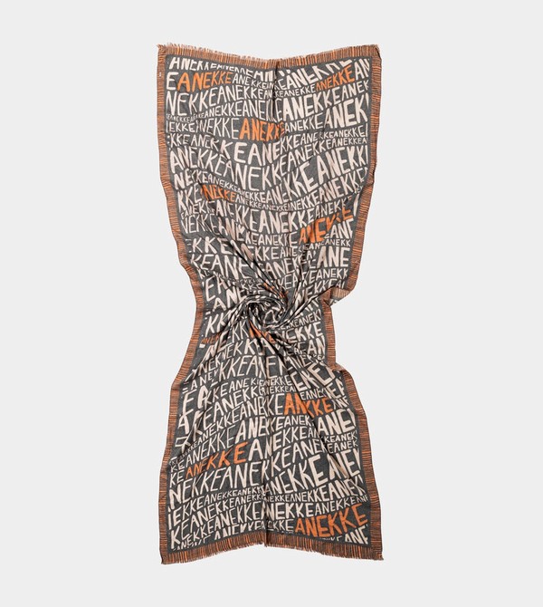 Anekke Pashmina Logo Brown Sál | JLEB02157