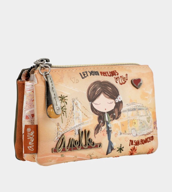 Anekke Peace & Love Camel 3-compartment Coin Pénztárca | FWHI53287