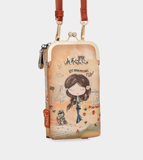 Anekke Peace & Love Camel 3-in-1 Rfid Crossbody Táska | THZY67319