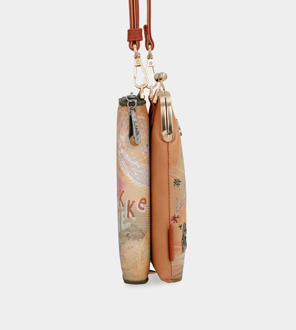 Anekke Peace & Love Camel 3-in-1 Rfid Crossbody Táska | THZY67319