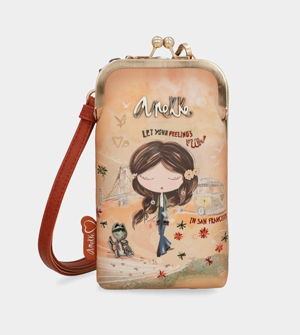 Anekke Peace & Love Camel 3-in-1 Rfid Crossbody Táska | THZY67319