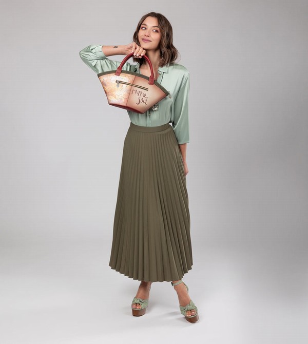 Anekke Peace & Love Camel Basket Crossbody Táska | JHBW85214