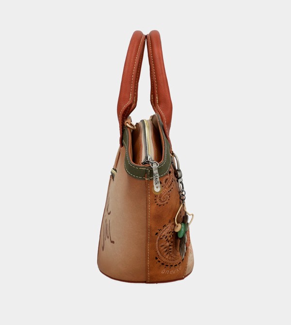 Anekke Peace & Love Camel Basket Crossbody Táska | JHBW85214