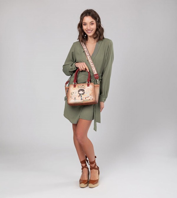 Anekke Peace & Love Camel Bowling Crossbody Táska | SERL83549