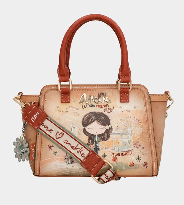Anekke Peace & Love Camel Bowling Crossbody Táska | SERL83549