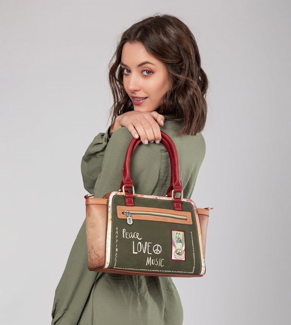 Anekke Peace & Love Camel Bowling Crossbody Táska | SERL83549