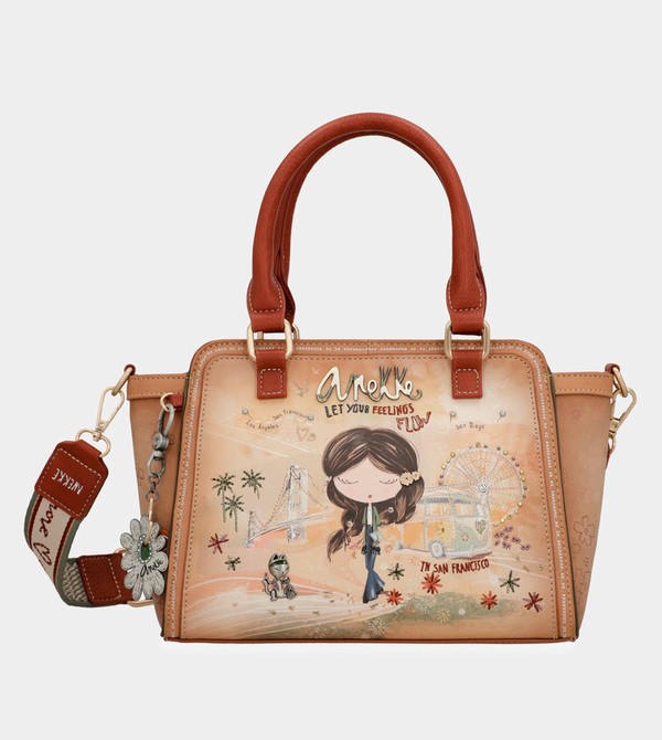 Anekke Peace & Love Camel Bowling Crossbody Táska | SERL83549