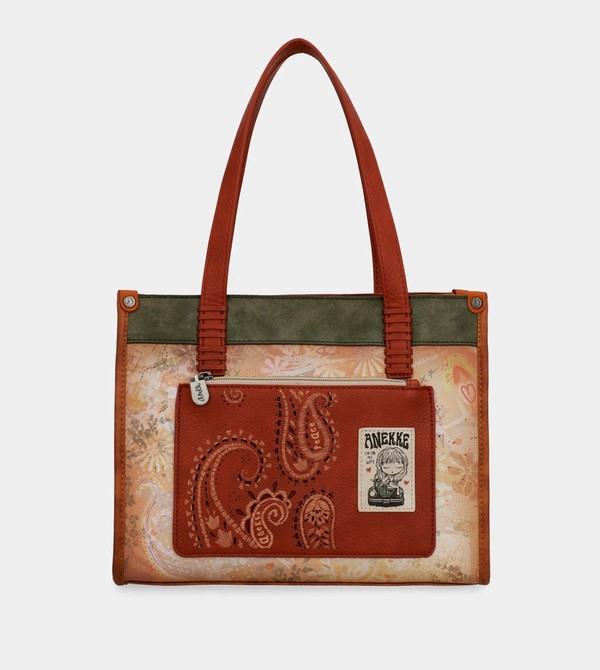 Anekke Peace & Love Camel Crossbody Táska | KYDO93672