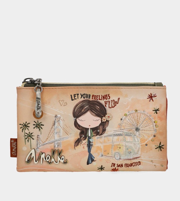 Anekke Peace & Love Camel Flexible Rfid Pénztárca | PXBE78236