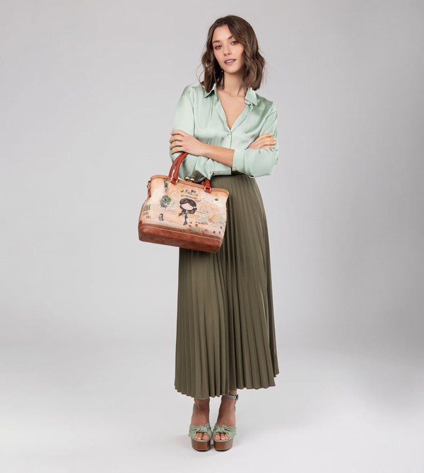 Anekke Peace & Love Camel Kiss Clasp Crossbody Táska | GEIU64251