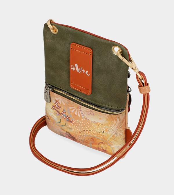 Anekke Peace & Love Camel Mini Crossbody Táska | SNAT02845