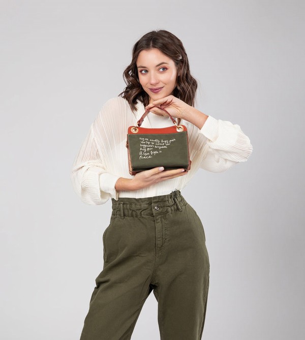 Anekke Peace & Love Camel Mini Crossbody Táska | YXTR05396