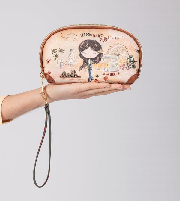 Anekke Peace & Love Camel Rfid Holdall Pénztárca | KAUI24916
