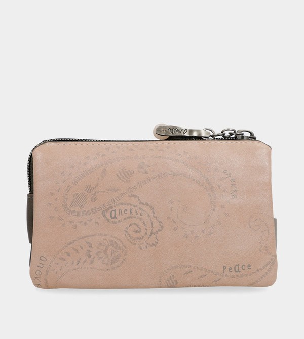 Anekke Peace & Love Pink 3-compartment Coin Pénztárca | SQCJ47219