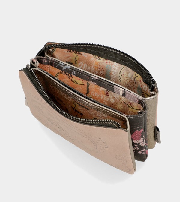Anekke Peace & Love Pink 3-compartment Coin Pénztárca | SQCJ47219