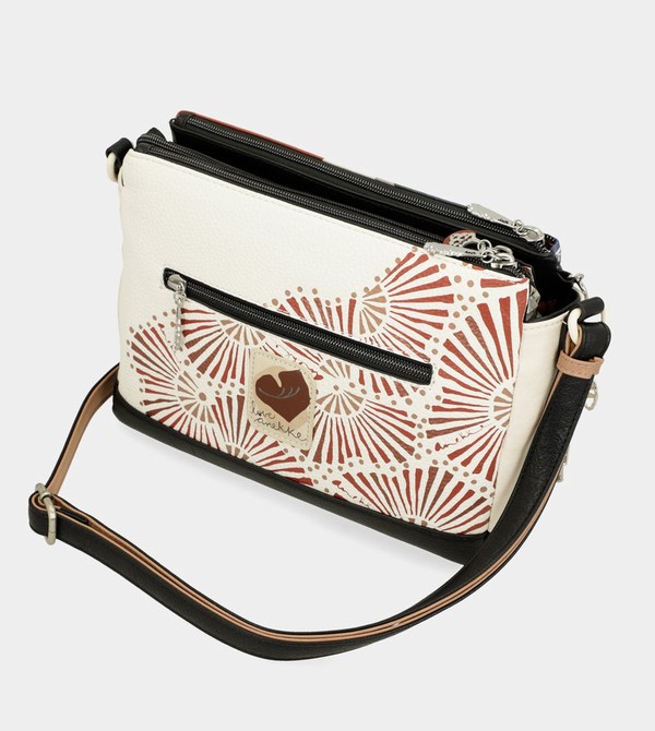 Anekke Printed With 3 Compartments Alma Crossbody Táska | WVRP84567