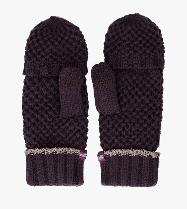 Anekke Purple Knitted Mittens Kesztyű | HTXP40793