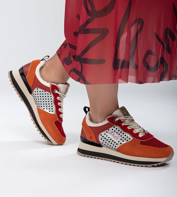 Anekke Red Platform Cipő | ZHBA39186