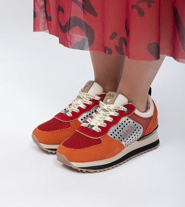 Anekke Red Platform Cipő | ZHBA39186