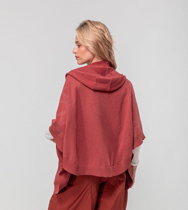 Anekke Red Poncho-style Kabát | FWYX94752