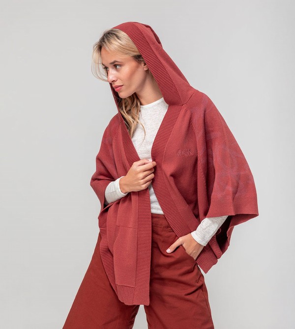 Anekke Red Poncho-style Kabát | FWYX94752