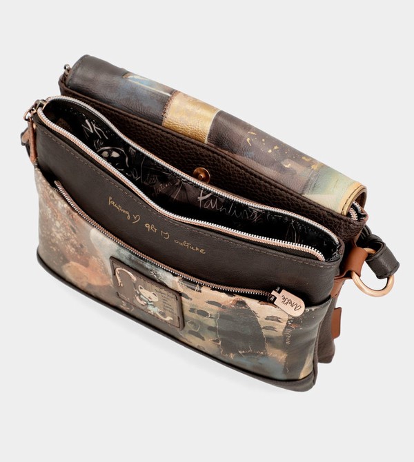 Anekke Shōen 3 Compartment Flap Crossbody Táska | PJRC37512
