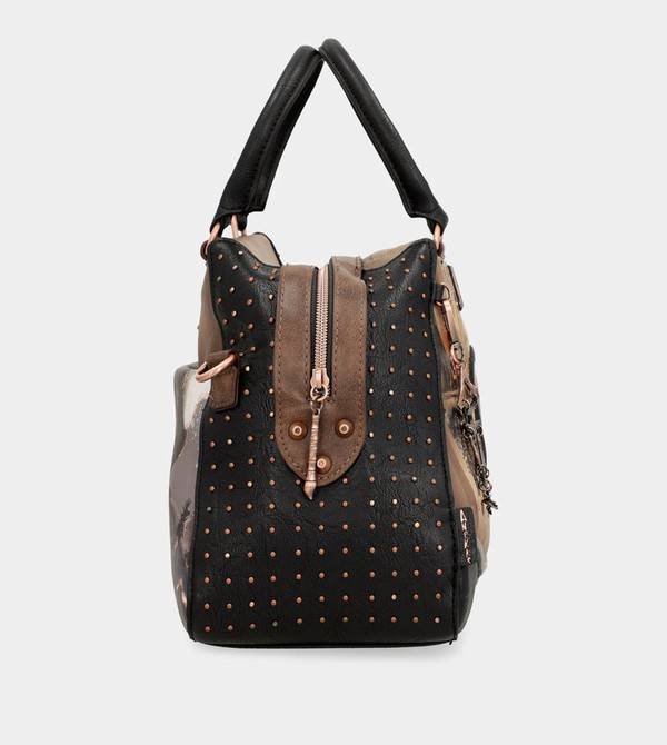 Anekke Shōen Large Black Crossbody Táska | BLZH82104