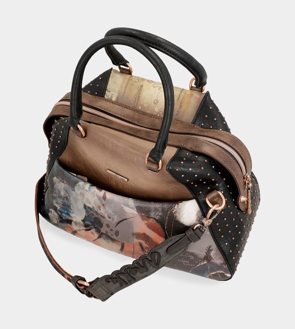 Anekke Shōen Large Black Crossbody Táska | BLZH82104