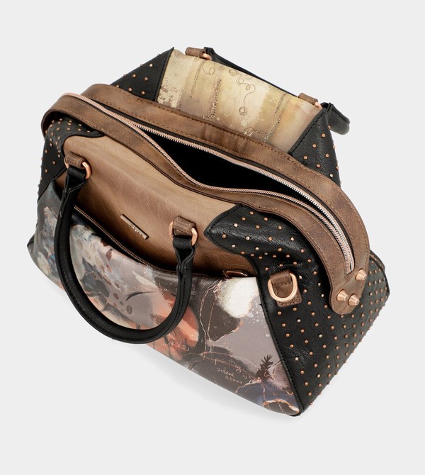 Anekke Shōen Large Black Crossbody Táska | BLZH82104