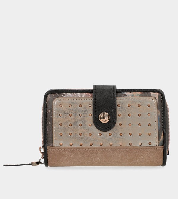 Anekke Shōen Medium Black Rfid Pénztárca | PQYE71392