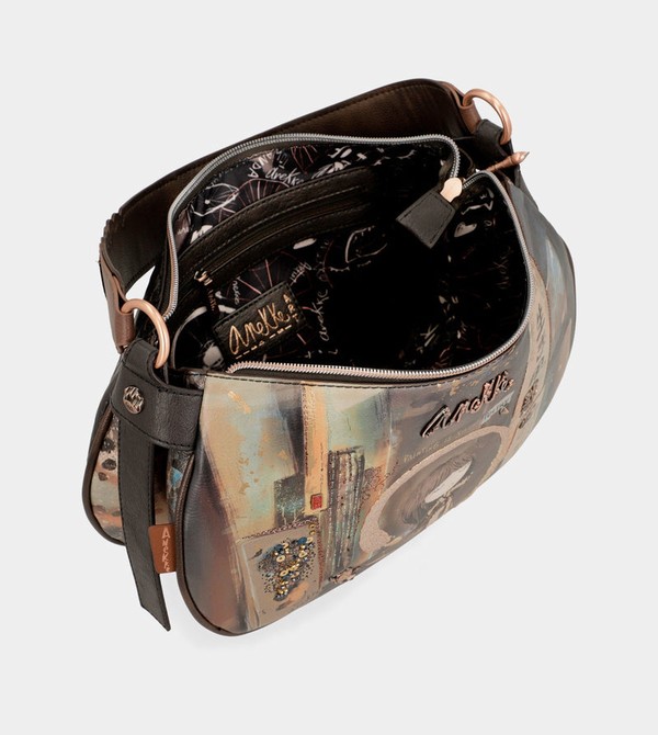 Anekke Shōen Oval With Chain Crossbody Táska | PJDM98042