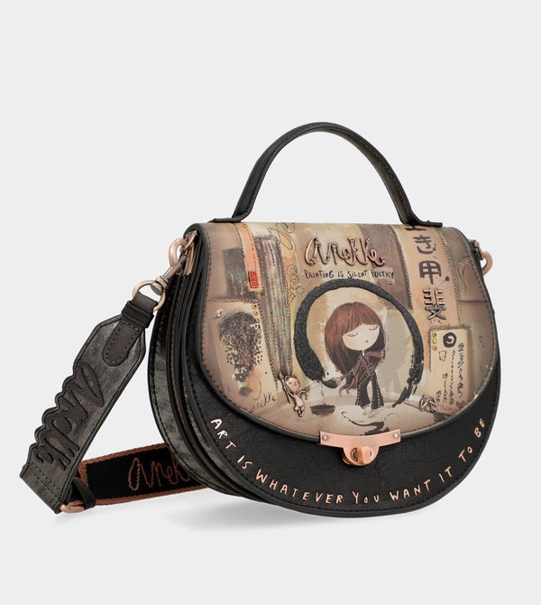 Anekke Shōen Oval With Flap Kézitáska | HBTW79581
