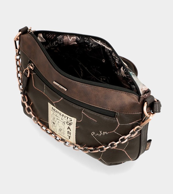 Anekke Shōen Padded With Metallic Crossbody Táska | MRIX91450