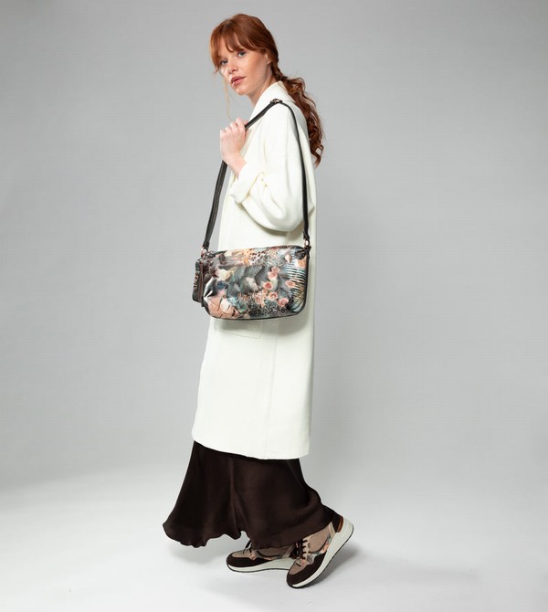 Anekke Shōen Padded With Metallic Crossbody Táska | MRIX91450