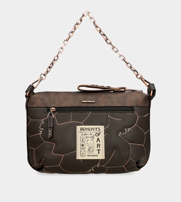 Anekke Shōen Padded With Metallic Crossbody Táska | MRIX91450