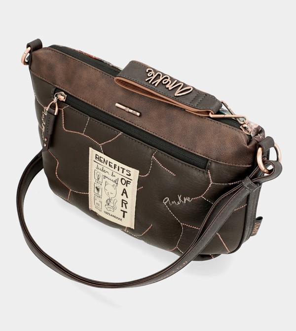 Anekke Shōen Padded With Metallic Crossbody Táska | MRIX91450