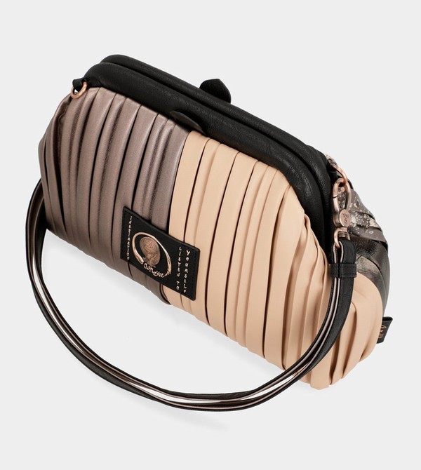 Anekke Shōen Palette Pleated Bowler Crossbody Táska | JQBZ95706