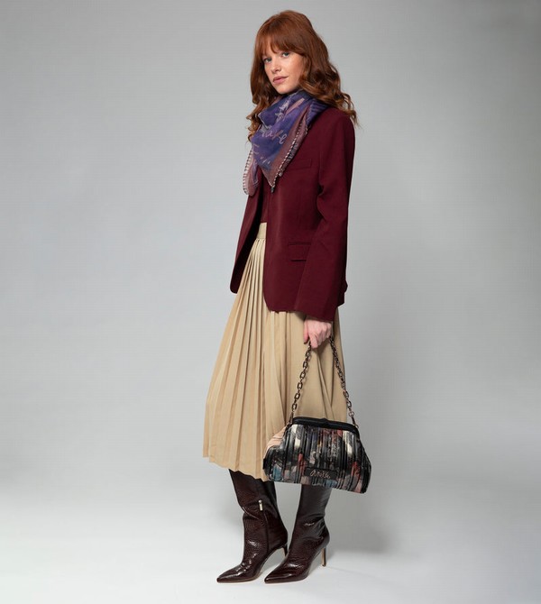Anekke Shōen Palette Pleated Bowler Crossbody Táska | JQBZ95706