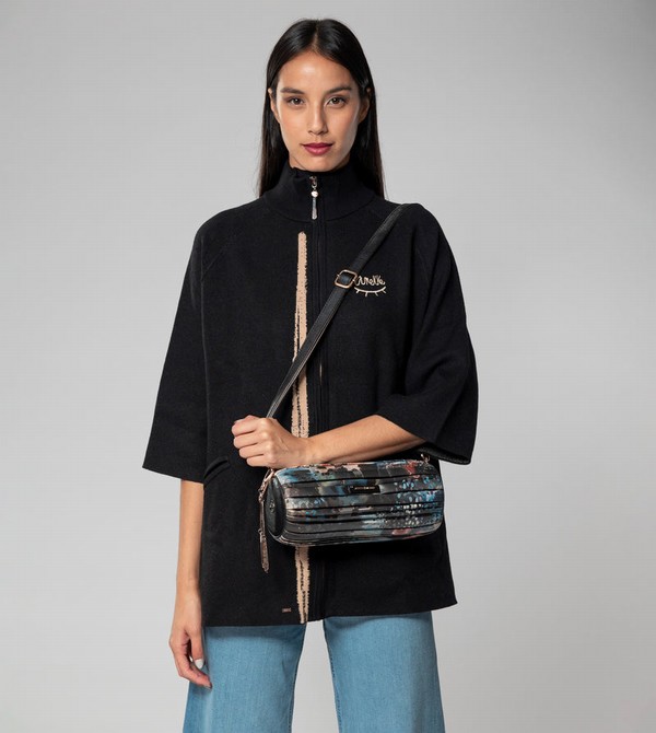 Anekke Shōen Palette Pleated Cylindrical Crossbody Táska | JLZR07219