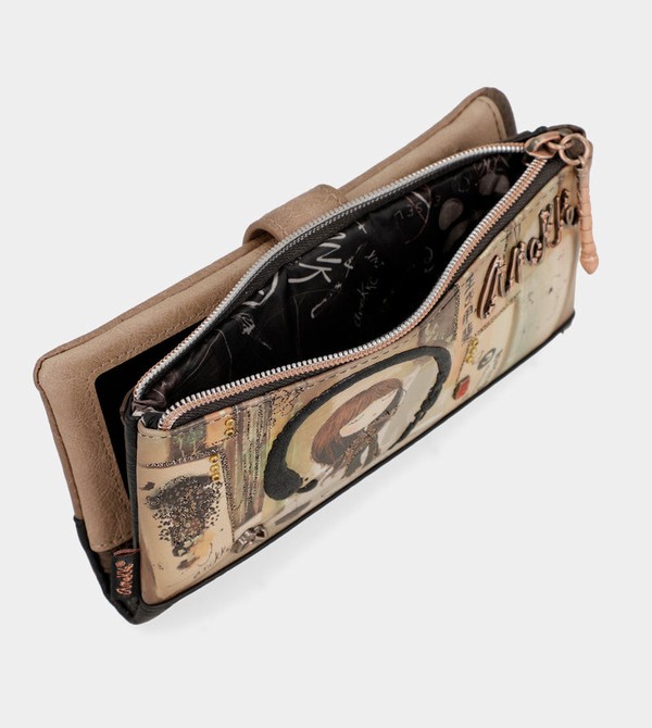 Anekke Shōen Shōen Large Black Flexible Rfid Pénztárca | CDVT78501