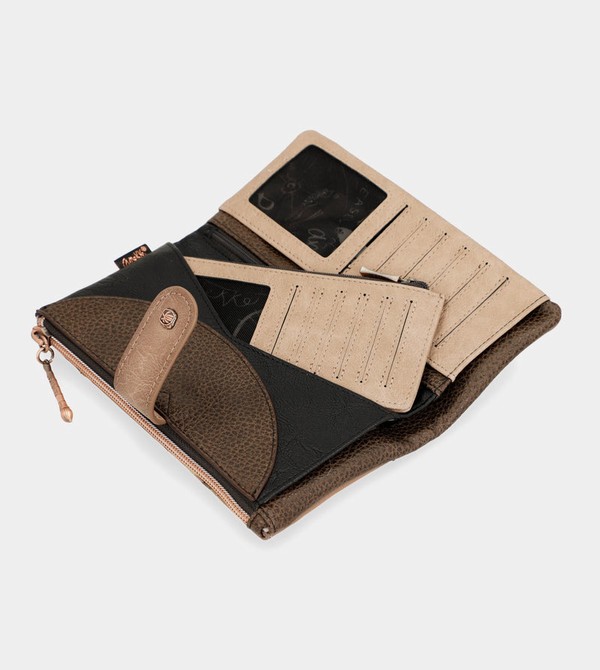 Anekke Shōen Shōen Large Black Flexible Rfid Pénztárca | CDVT78501