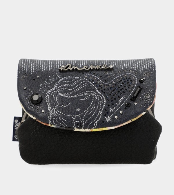 Anekke Studio Navy Blue Coin With Flap Pénztárca | FCLV19548