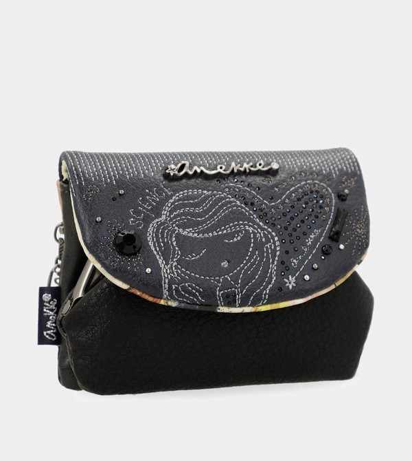 Anekke Studio Navy Blue Coin With Flap Pénztárca | FCLV19548